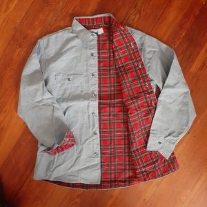 Flannel Lined Button Up Shirt